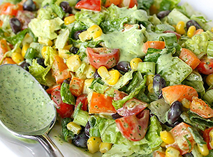 Southwestern Chopped Salad w/ Cilantro-Lime Dressing