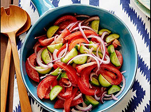 Tomato, Onion, Cucumber Salad